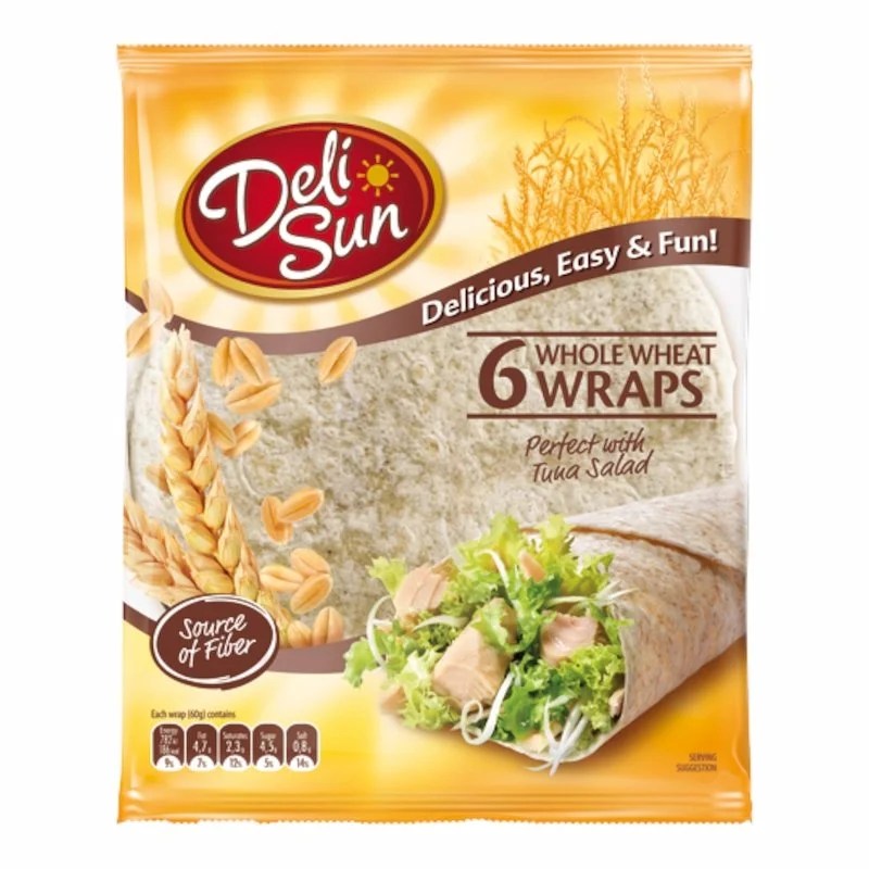 Delisun Tortilla Wraps Intégrales 360g