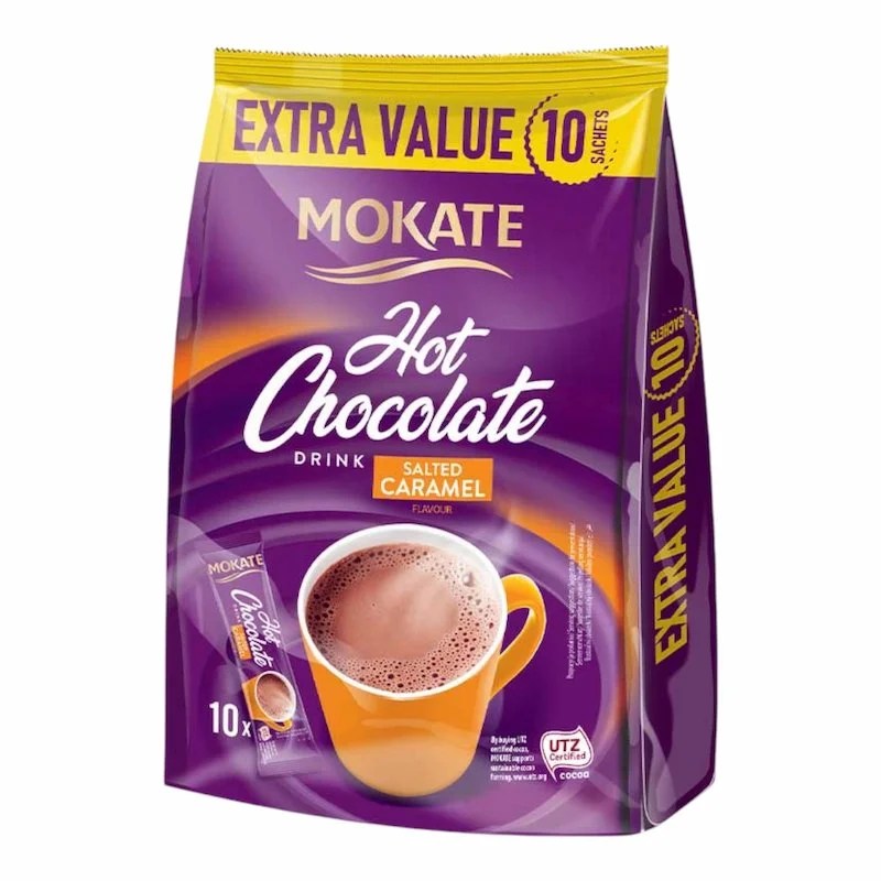 Mokate Chocolat chaud caramel salé – 10 Sachets 180g