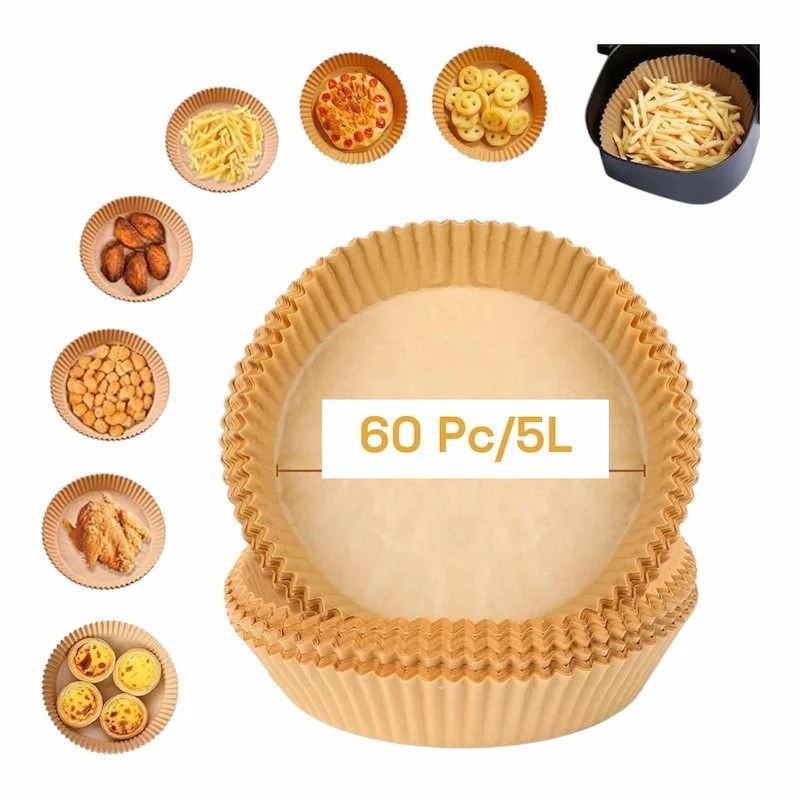 Feuilles de cuisson pour friteuse Air Fryer 60 pièce 5L