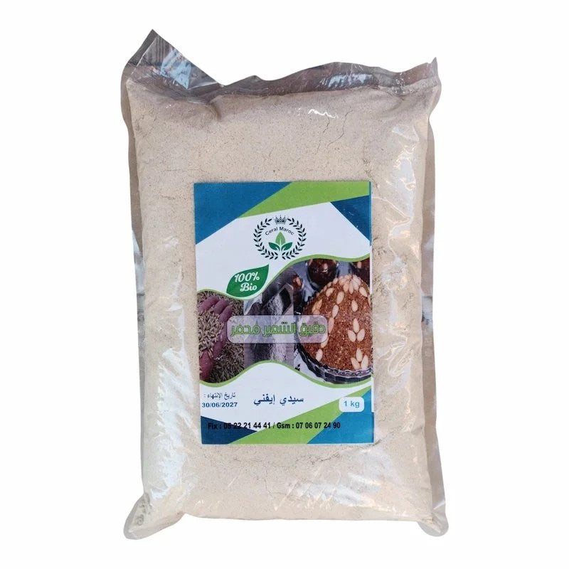 Farine d&rsquo;Orge Mhamar – 1kg