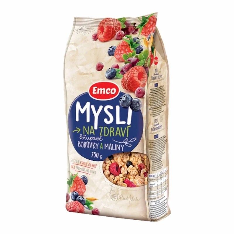 EMCO Crunchy Musli aux Myrtilles et Framboises 750g