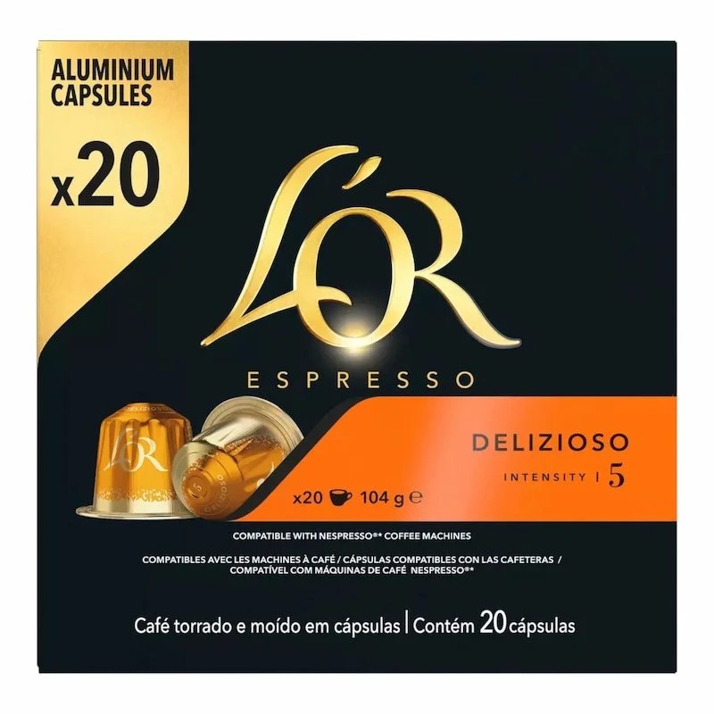 LOr Espresso Dolcissimo Café en Capsules x20 – Intensité 5