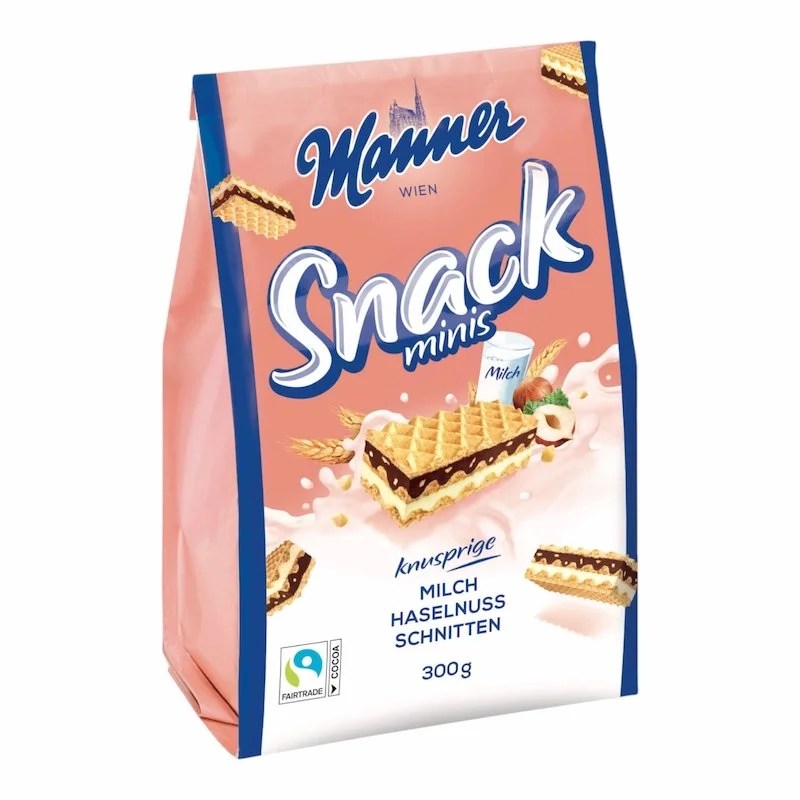 Manner Gaufrettes chocolat et noisettes 300g