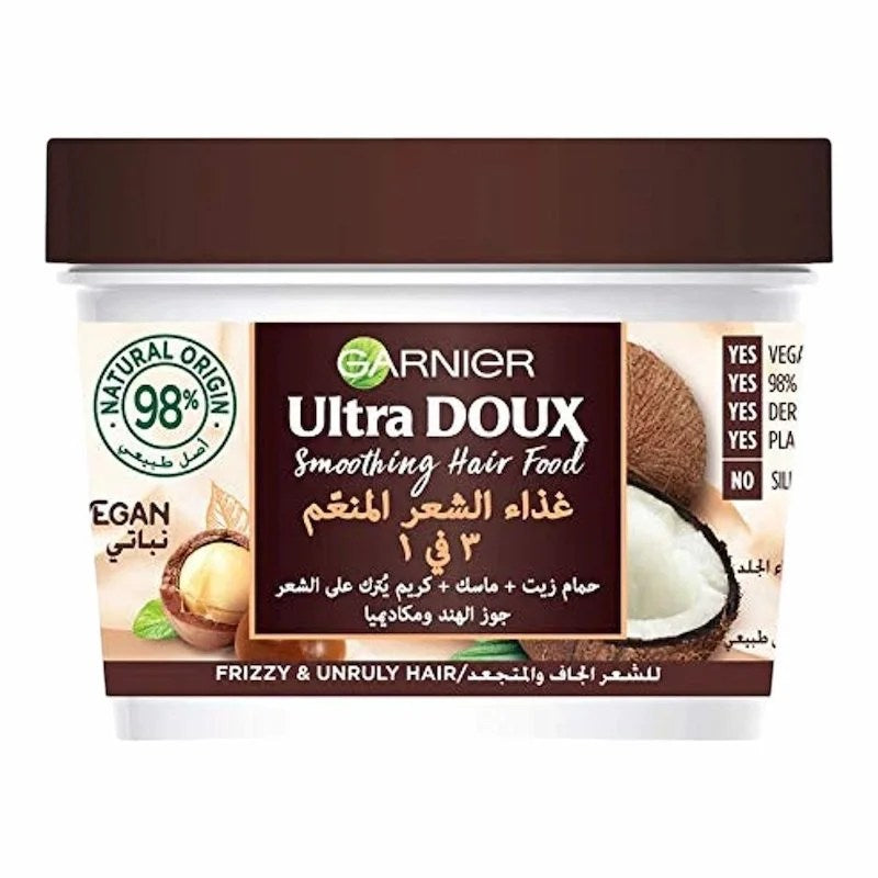 Garnier Ultra Doux Hair Food Masque Lissant à la Macadamia – 390ml