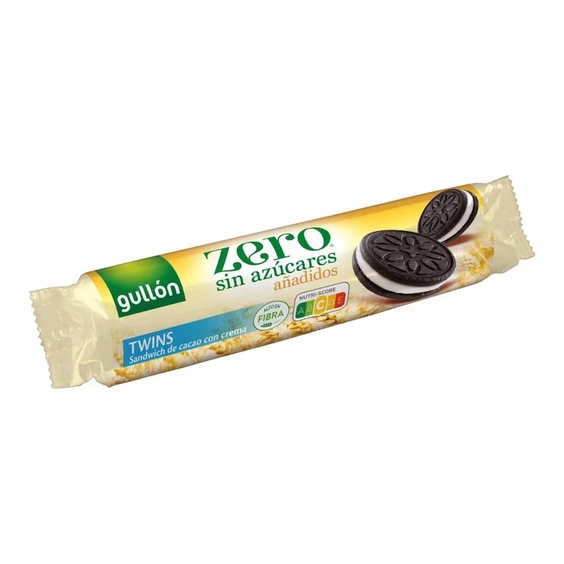 Gullon Twins Sandwich de Cacao avec Crème Sans Sucre 147g
