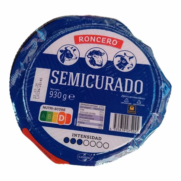Fromage Mélange Semicurado Roncero Environ 930g