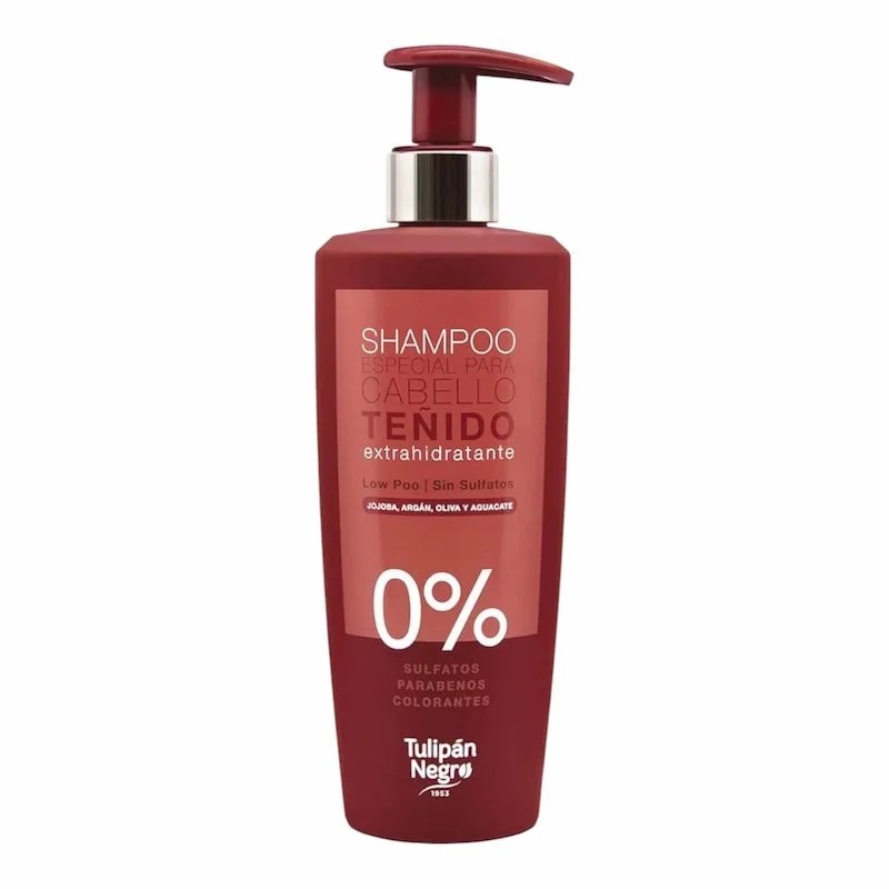 Tulipan Negro Shampoing Sans Sulfate Low Poo pour Cheveux Teints &#8211; 500ml
