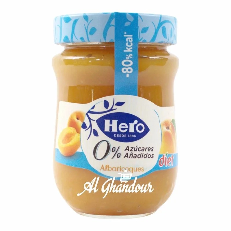 Hero Confiture D&rsquo;Abricot Diététique &#8211; 280g