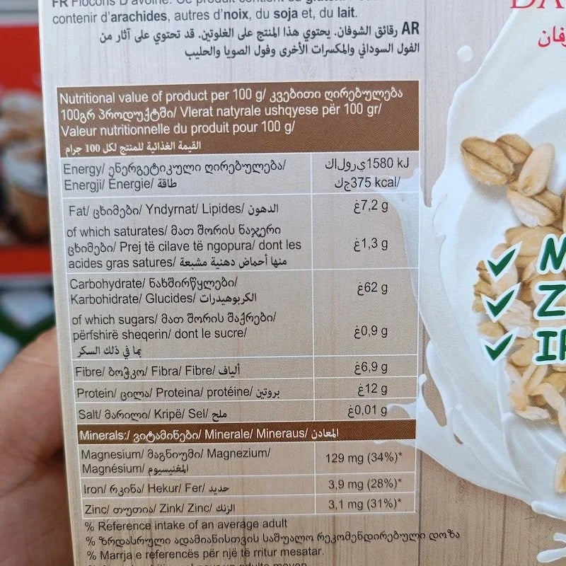 Flocons d&rsquo;Avoine Oatflakes Santé 500g