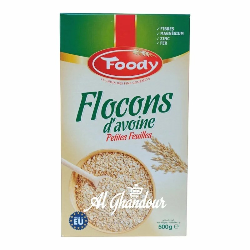 Flocons d&rsquo;Avoine Petites Feuilles Foody – 500g