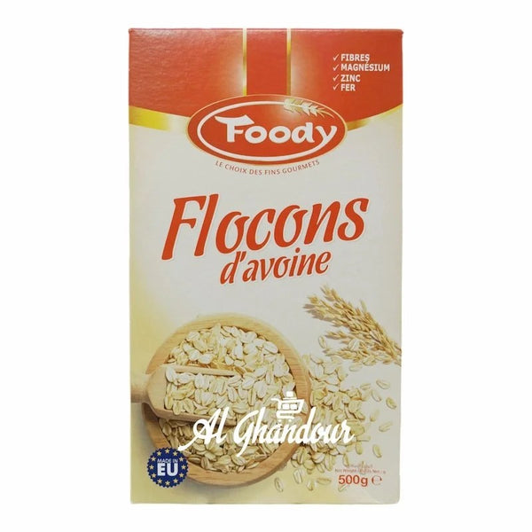 Flocons d&rsquo;Avoine Grandes Feuilles Foody – 500g