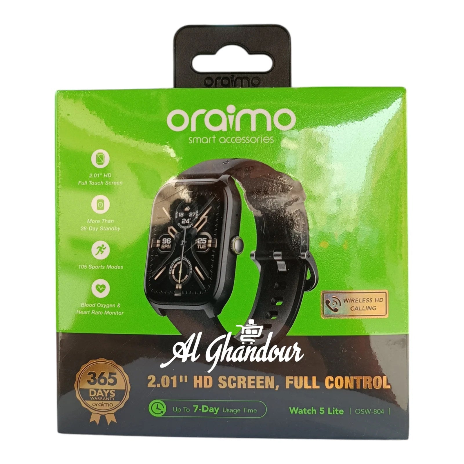 Montre Intelligente oraimo Watch 5 Lite – 2,01 pouces, IP68