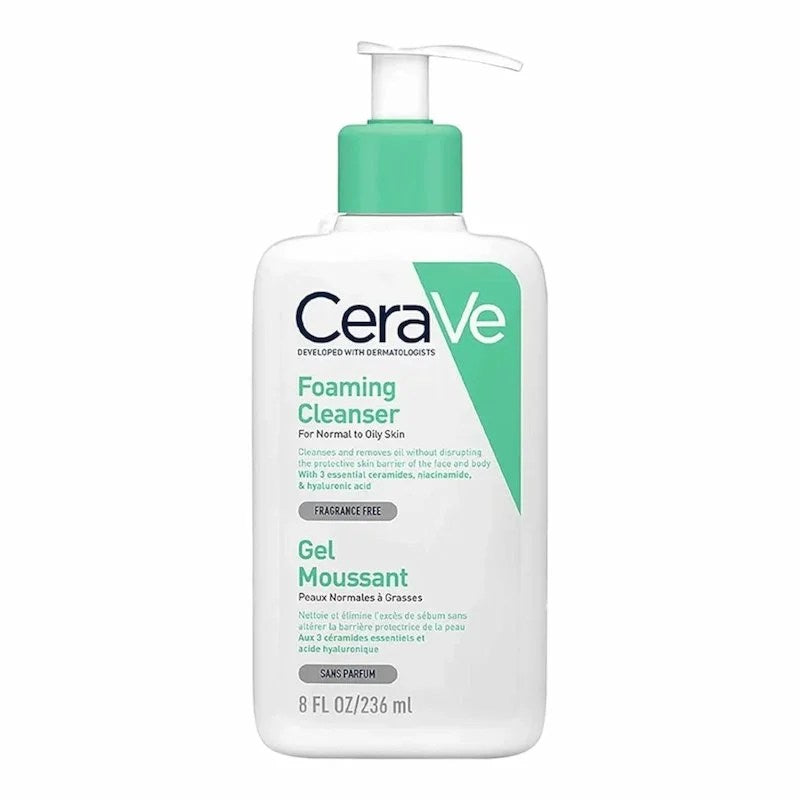 CeraVe Gel Moussant Peaux Normales à Grasses – 236 ml
