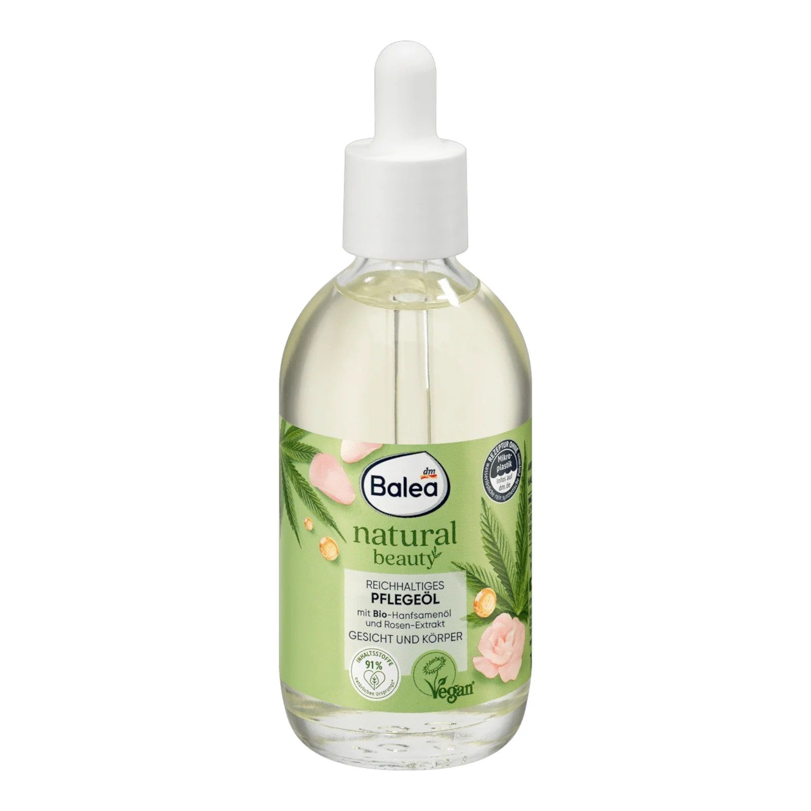 Balea Natural Beauty Huile Visage &amp; Corps Bio 100ml