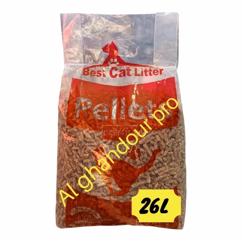 Litiere en granulés de bois – 26L