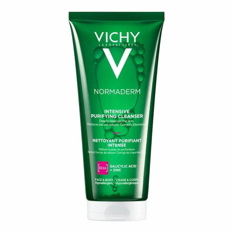 Vichy Normaderm – Gel Purifiant Intense Peaux Grasses et Acnéiques 200 ml