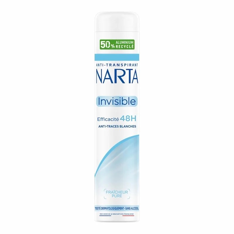 Narta Invisible Femme 200 ml – Déodorant Longue Durée &amp; Invisible