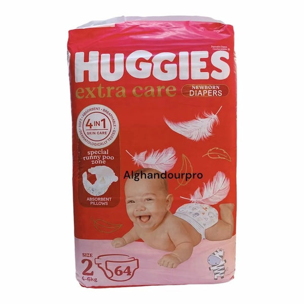 Couches Huggies Taille 2 (4-6) kg 64Pcs