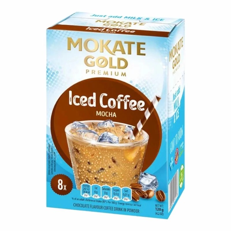 Mokate Gold Premium Mocha Iced Coffee – 8 sachets de 15g