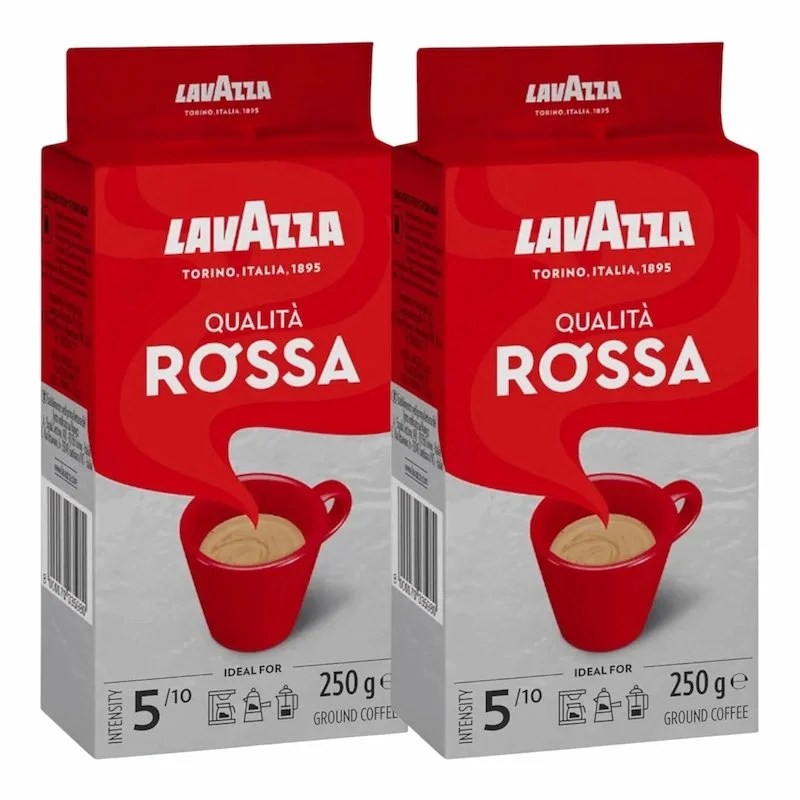 Cafe Lavazza Qualità Rossa – Lot de 2×250g