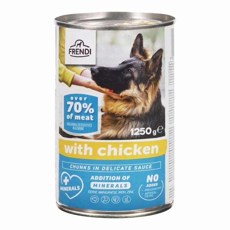 FRENDI – Nourriture pour Chien au Poulet en Sauce – 1250 g