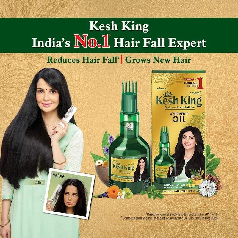 Huile Medicinale Ayurvedique pour Cheveux – Kesh King 100 ml