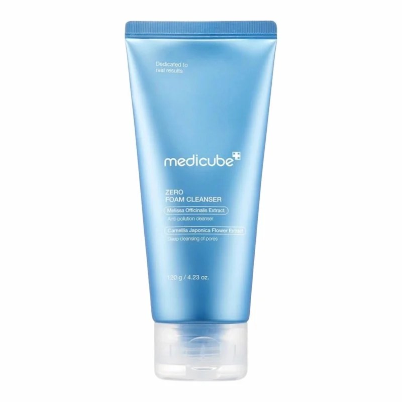 MEDICUBE – Zero Foam Cleanser – Nettoyant Moussant Purifiant pour le Visage – 120 g