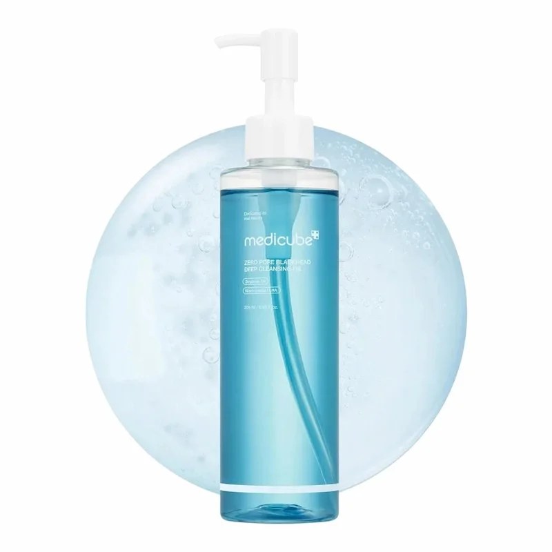 MEDICUBE – Zero Pore Blackhead Deep Cleansing Oil – Huile Démaquillante Anti-Points Noirs – 205 ml