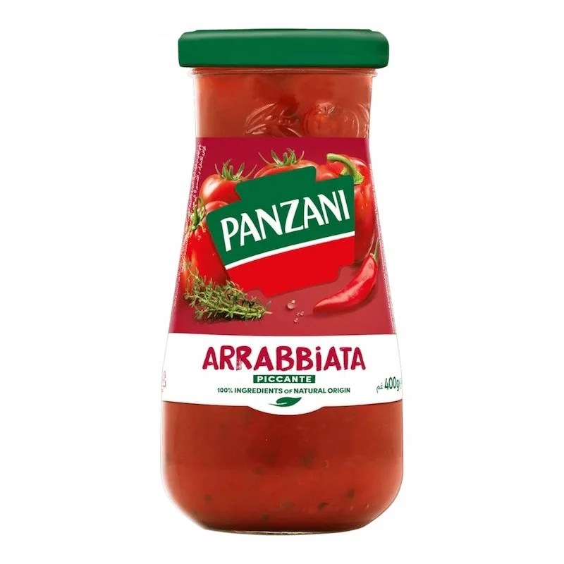 Sauce Arrabbiata Panzani 400g – Recette Épicée aux Tomates et Piments