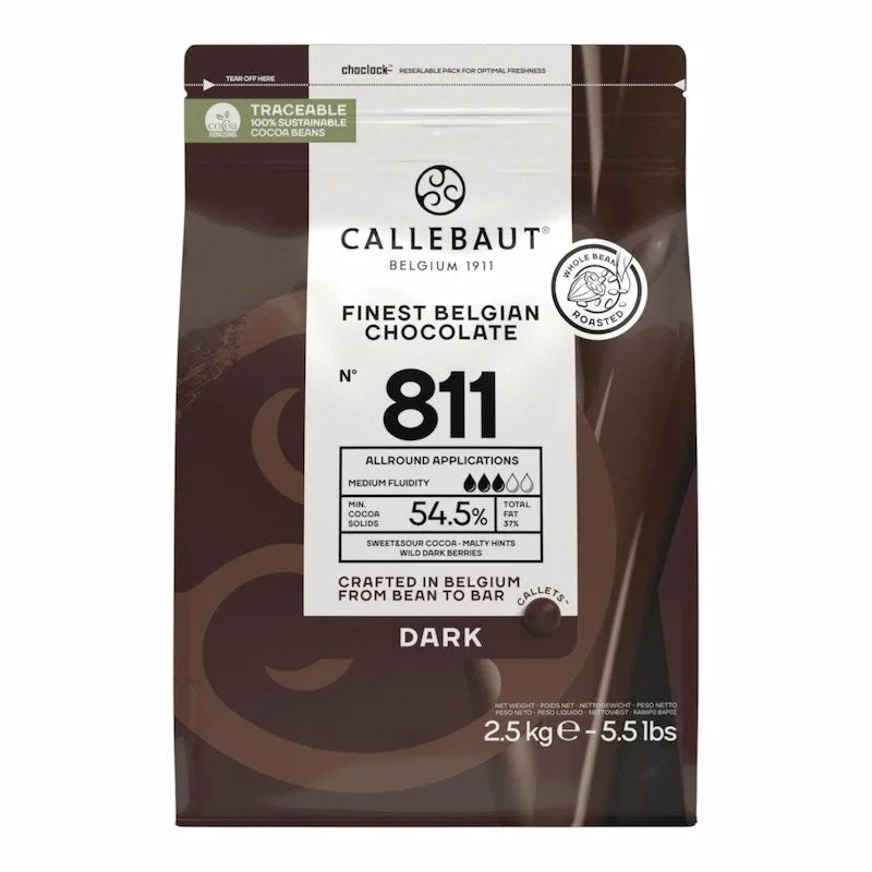 Callebaut Chocolat Noir 811 – 2.5 kg