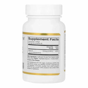 Vitamin D3 125 mcg (5,000 IU) – California Gold Nutrition | Soutien Immunitaire et Santé Osseuse My Store