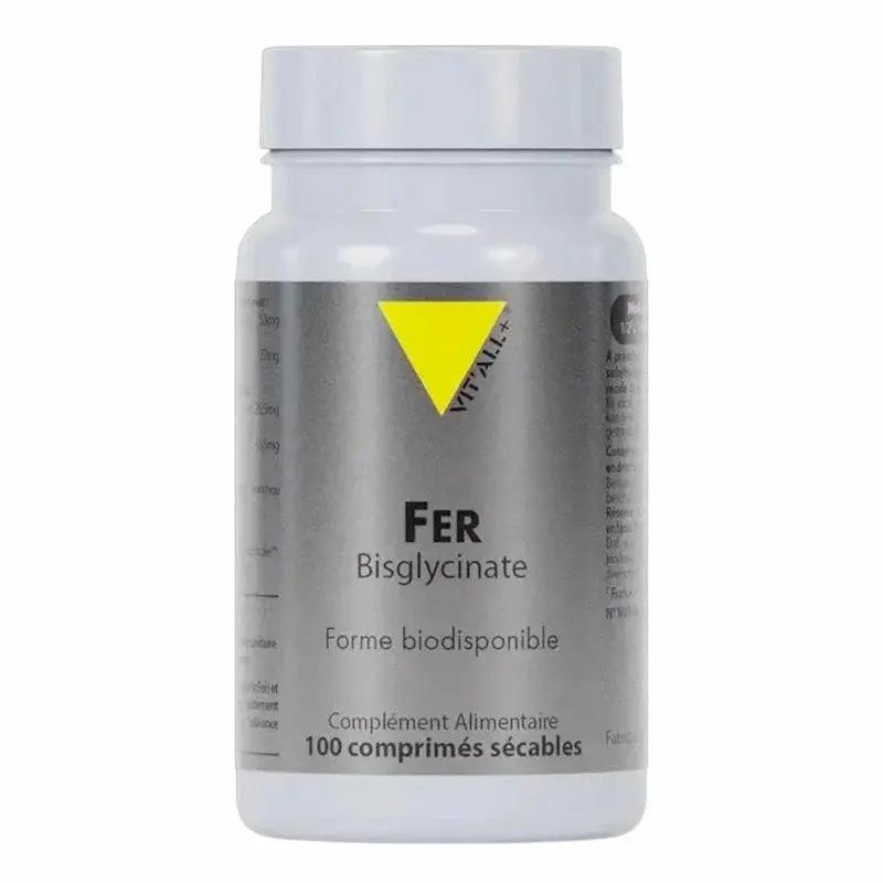 Vit All+ Fer Bisglycinate 27 mg – 100 Comprimés | Complément Alimentaire pour l’Énergie et la Vitalité My Store