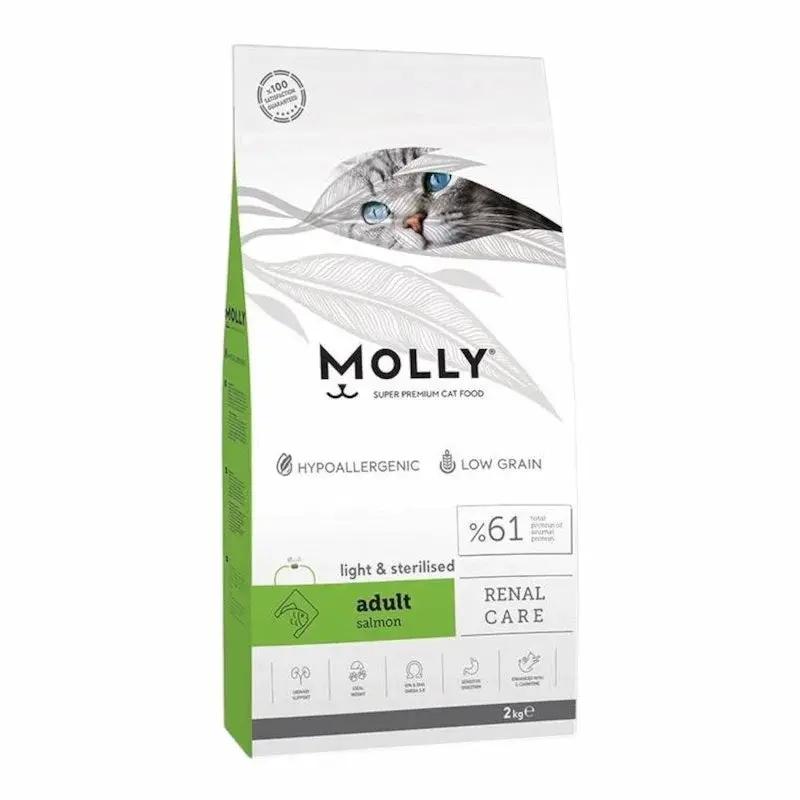 Molly Neutered Cat Food Sterilized Saumon 2kg My Store