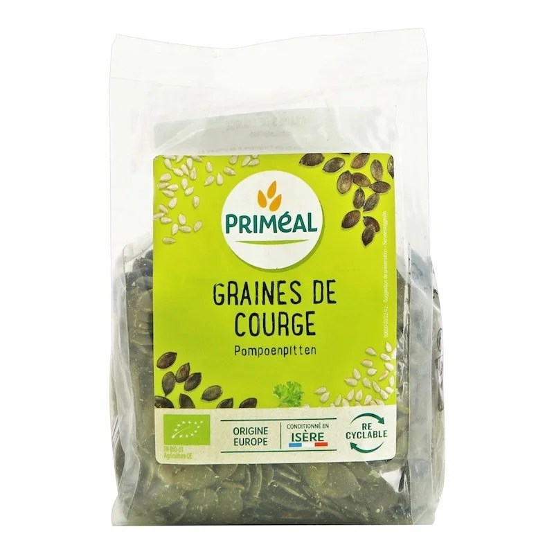 PRIMEAL GRAINES DE COURGE 250 G – Super aliment riche et naturel