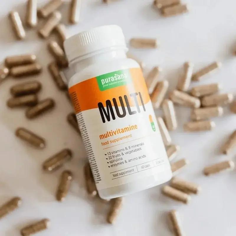 Purasana Multivitamine – 60 Capsules Complement Alimentaire Vitalité &amp; Immunité My Store