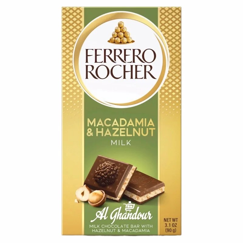 Ferrero Rocher Chocolat Lait Noisette &amp; Macadamia 90g