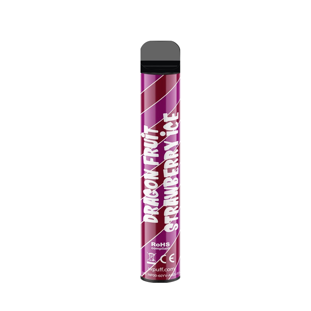 Wpuff Magnum Liquideo - Dragon fruit Strawberry Ice - Jetable 2000 taffs 2%
