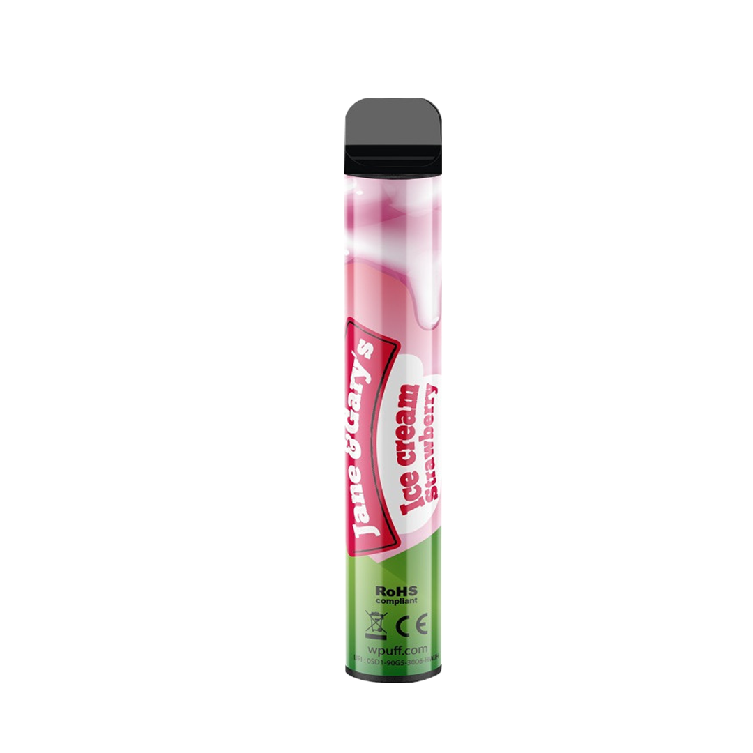 Wpuff Magnum Liquideo - Strawberry Ice Cream - Jetable 2000 Taffs 2%