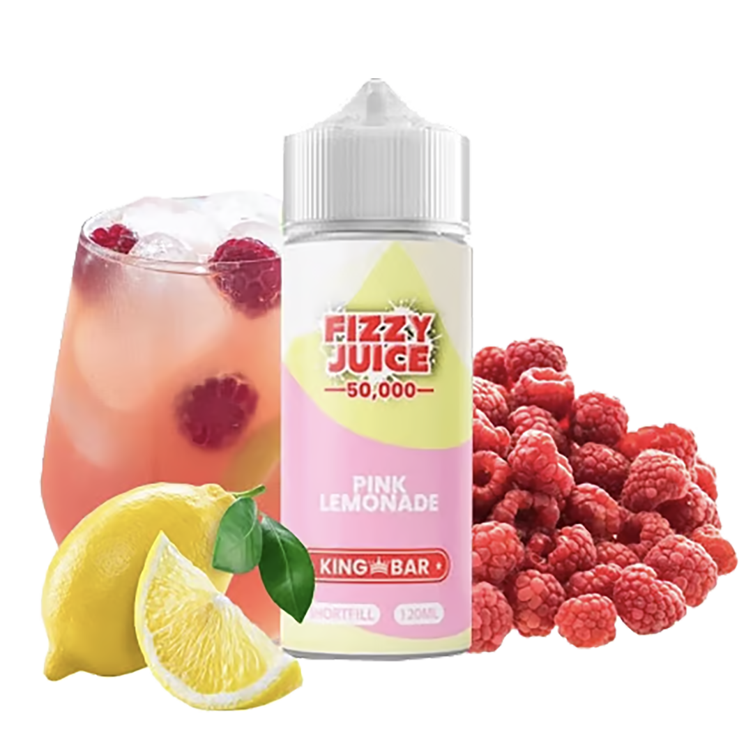 Fizzy Juice King Bar - Pink Lemonade - 120ml