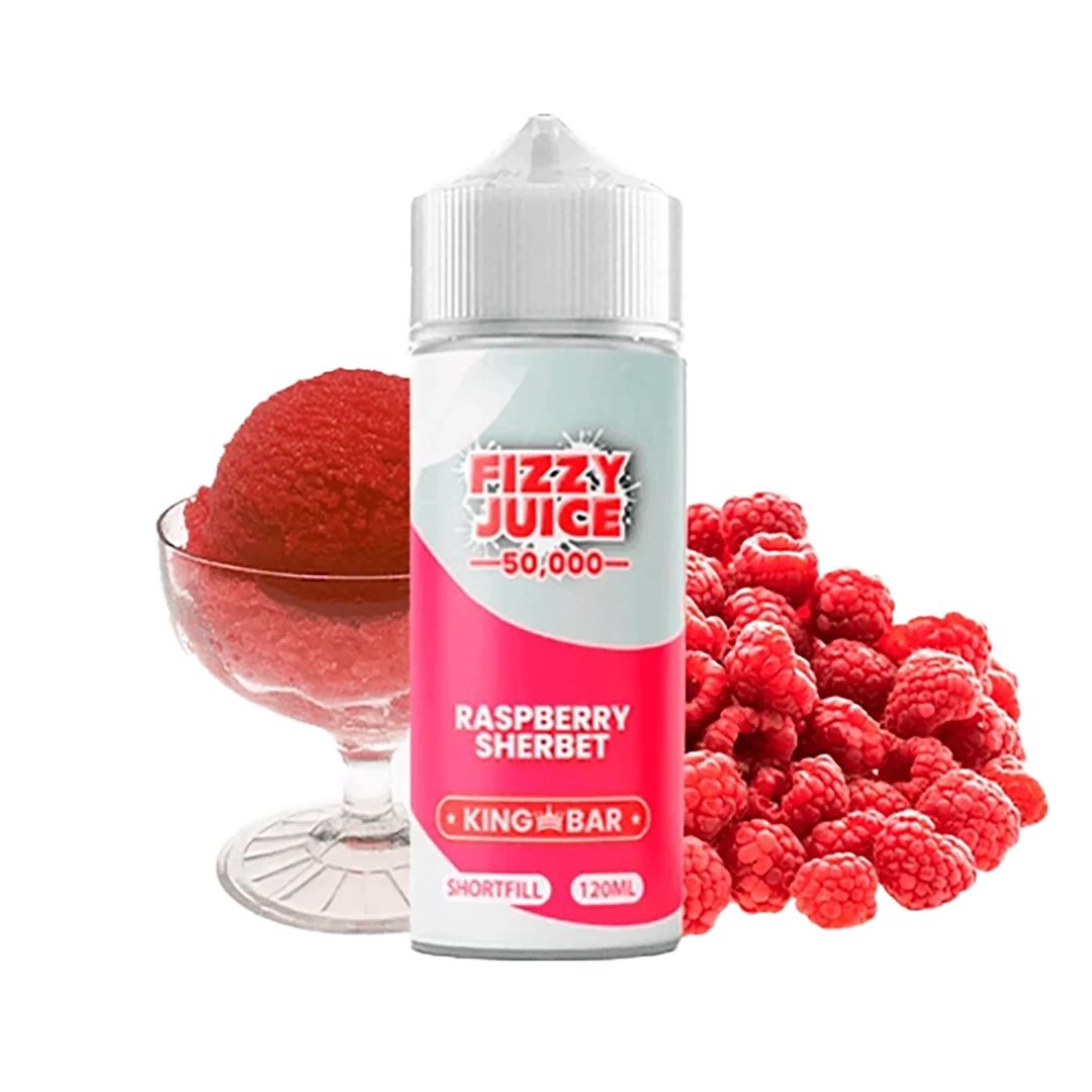 Fizzy Juice King Bar - Raspberry Sherbet - 120ml