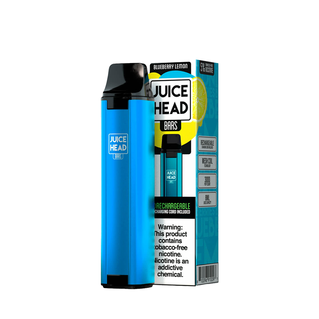 JUICE HEAD BARS 3000 Taffs Blueberry Lemon Freeze E-Cigarette Jetable