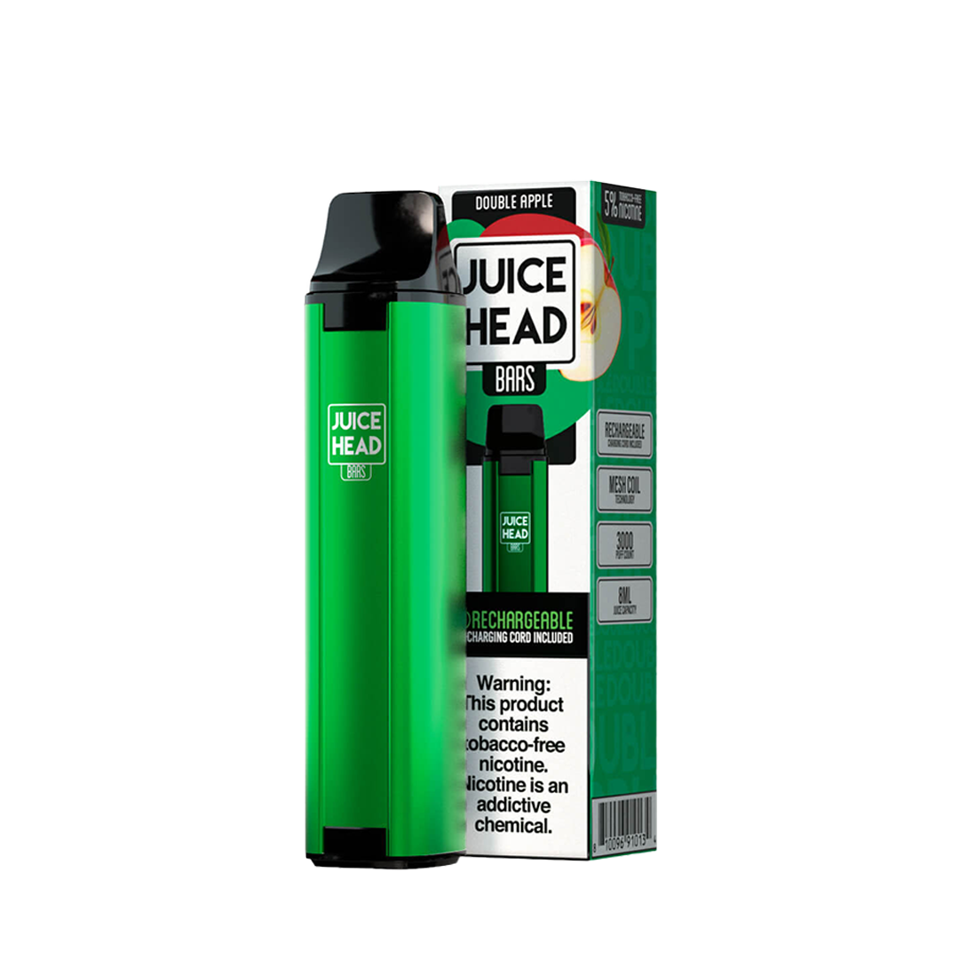 JUICE HEAD BARS 3000 Taffs Double Apple Freeze E-Cigarette Jetable
