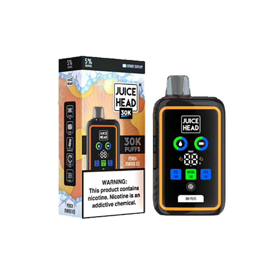 JUICE HEAD 30K Puffs - Peach Mango Ice - 5%