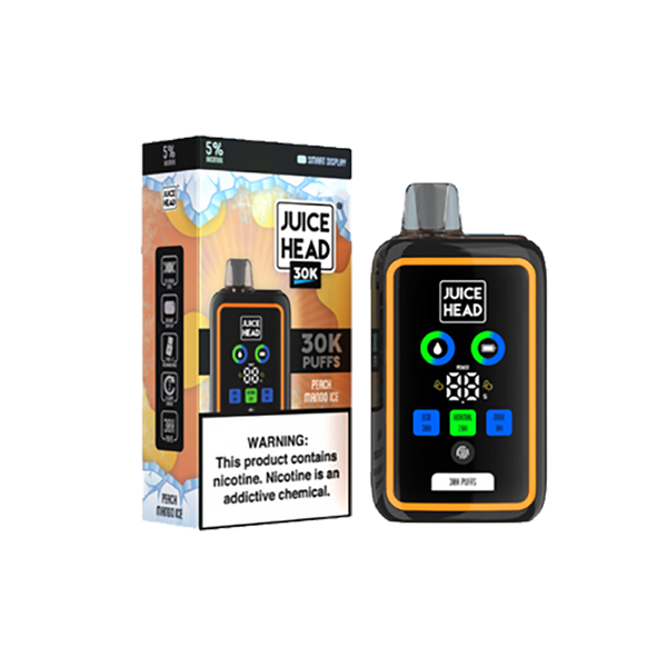 JUICE HEAD 30K Puffs - Peach Mango Ice - 5%