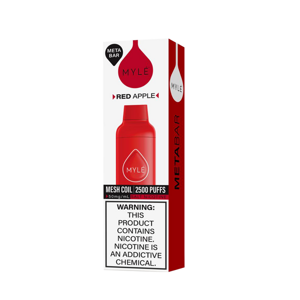Myle Meta Bar - Red Apple - 2500 Taffs 5%
