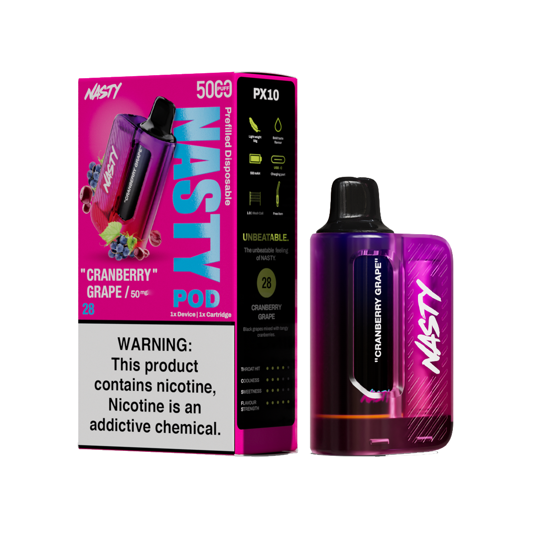 Nasty Pod 5k - Cranberry Grape - kit complet - 5%