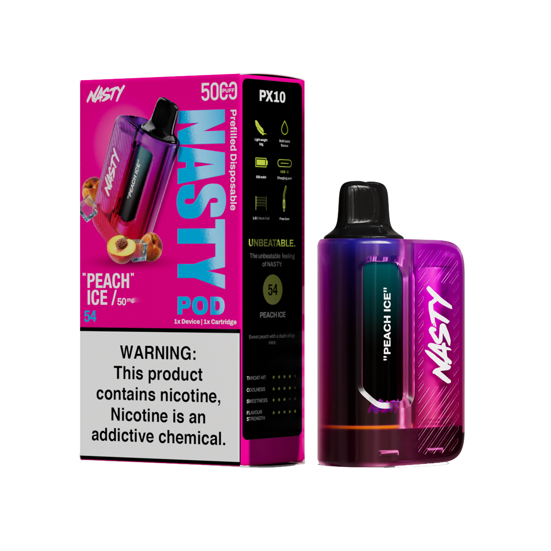 Nasty Pod 5k - Peach Ice - kit complet - 5%