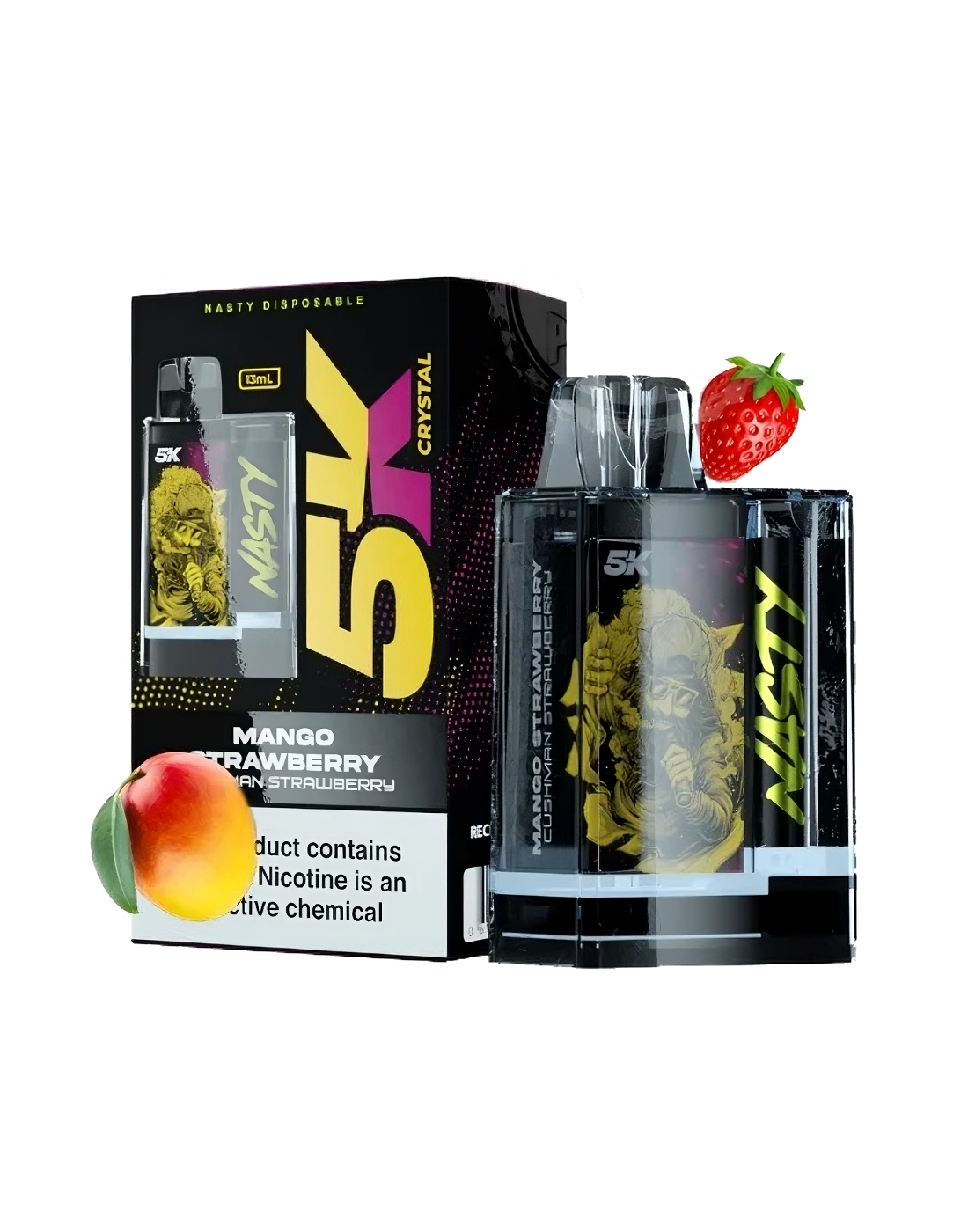Nasty 5K Crystal - MANGO STRAWBERRY 5000 puffs 5%