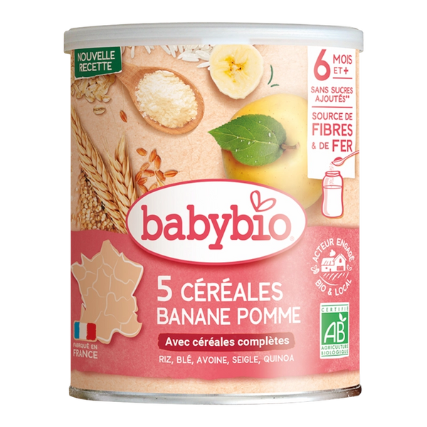 Babybio 5 Céréales Fruits 220g