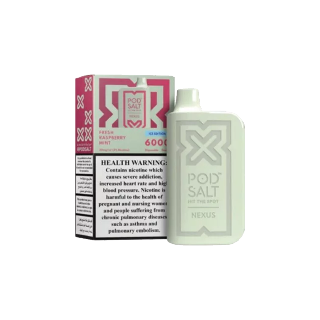 Pod Salt Nexus 6000 - Fresh Raspberry Mojito 5%